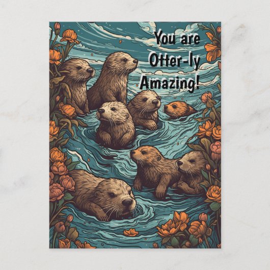 Otterly Verbazingwekkend Briefkaart (Voorkant)