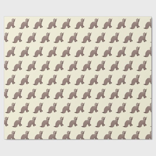 otterpakpapier cadeaupapier (Vlak)