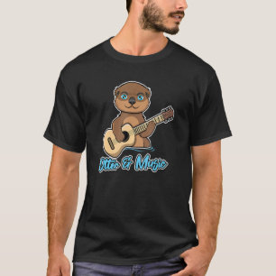 Otters and Music Ukulele Ironic Otter Quote T-shirt