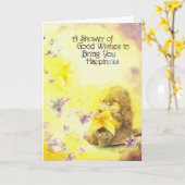 Otter's Birthday Wishes Kaart (Gele Bloem)