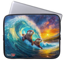 Otters Body Surfing Design van Rich AMeN Gill