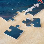Otters Body Surfing Design van Rich AMeN Gill Legpuzzel (Zijkant)