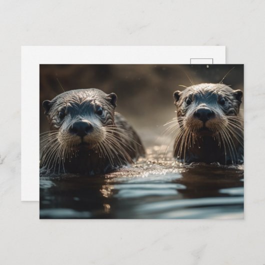 Otters Briefkaart (Voorkant / Achterkant)