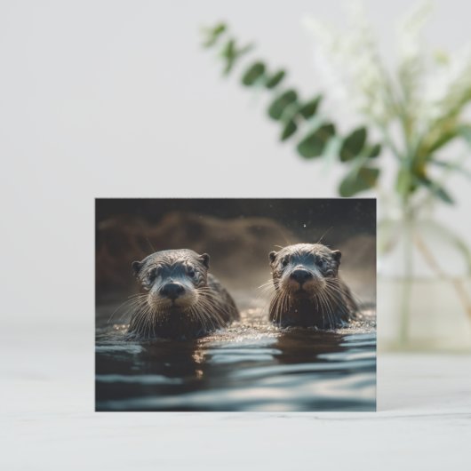 Otters Briefkaart (Staand voorkant)
