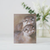 otters briefkaart (Staand voorkant)