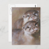 otters briefkaart (Voorkant / Achterkant)