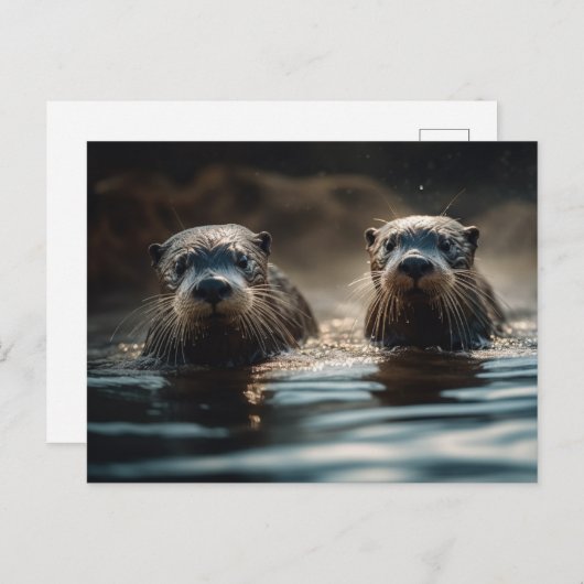 Otters Briefkaart (Voorkant / Achterkant)