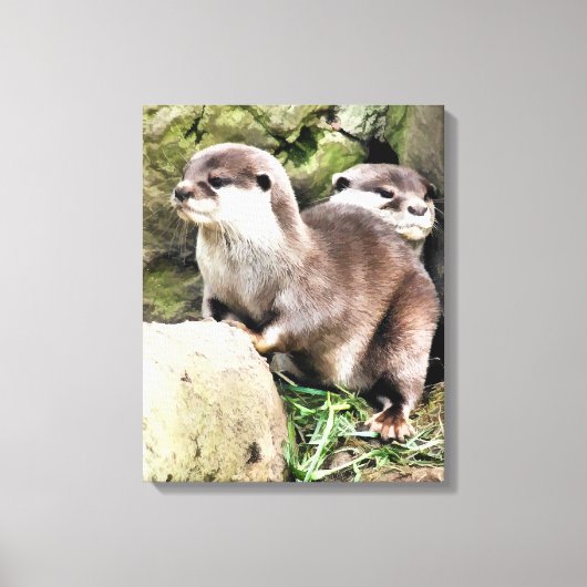 OTTERS CANVAS AFDRUK (Voorkant)