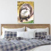 OTTERS CANVAS AFDRUK (Insitu (Slaapkamer))