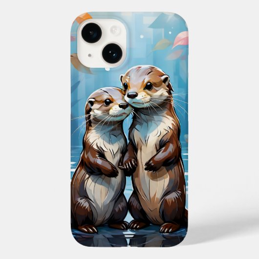 Otters Case-Mate iPhone Case (Achterkant)
