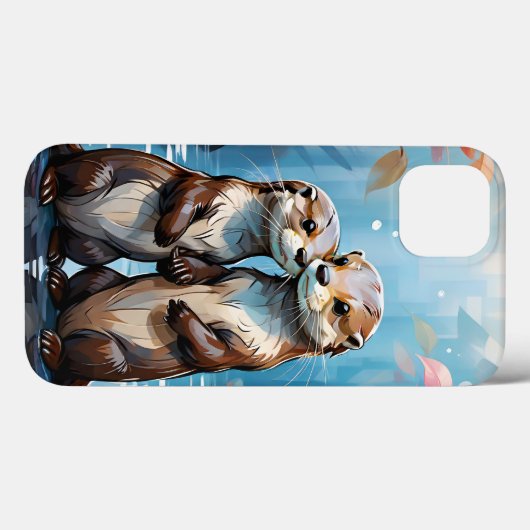Otters Case-Mate iPhone Case (Achterkant (horizontaal))