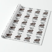Otters Die Ik Leuk Vind Om Grappige Otters Te Eten Cadeaupapier (Uitgerold)