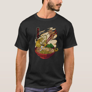 Otters die raderwerk eten roepen Kawaii Otters op  T-shirt