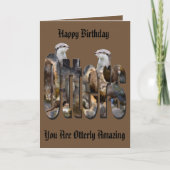 Otters en otters Logo, gelukkig verjaardag Kaart (Voorkant)