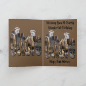 Otters en otters Logo, gelukkig verjaardag Kaart (Binnen)