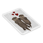 Otters Holding Hands Magneet (Rechterzijde)