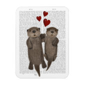 Otters Holding Hands Magneet (Verticaal)