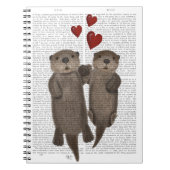 Otters Holding Hands Notitieboek (Voorkant)
