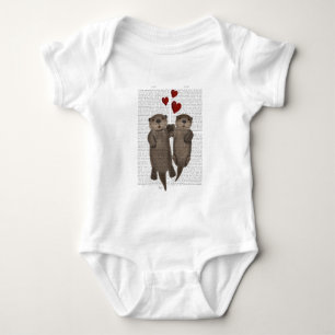 Otters Holding Hands Romper