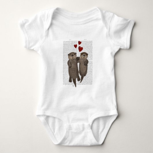 Otters Holding Hands Romper (Voorkant)