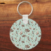 Otters in blauw sleutelhanger (Voorkant)