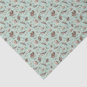 Otters in blauw tissuepapier (Detail)