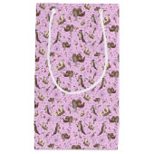 Otters in roze klein cadeauzakje (Voorkant)