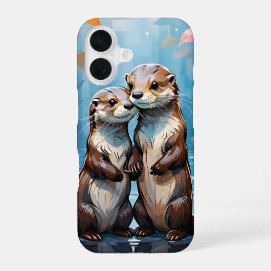 Otters iPhone 16 Hoesje (Achterkant)