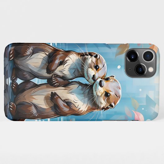 Otters iPhone Hoesje (Achterkant horizontaal)