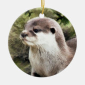 OTTERS KERAMISCH ORNAMENT (Voorkant)