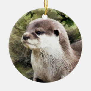 OTTERS KERAMISCH ORNAMENT