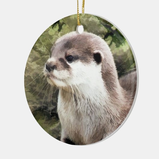 OTTERS KERAMISCH ORNAMENT (Links)
