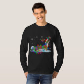 Otters Kerstboom Licht Pyjama Dier Xmas T-shirt (Voorkant volledig)