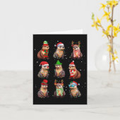 Otters Kerstverlichting Decoratie Grappig Zee Otte Kaart (Gele Bloem)