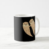 otters liefhebbers milieuactivist koffiemok (Voorkant rechts)