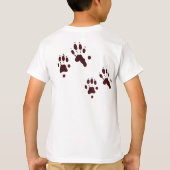 Otters lieten voetafdrukken achter op mijn hart, g t-shirt (Achterkant)