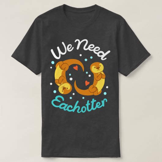 Otters Otter Valentijnsdag T-shirt (Design voorkant)
