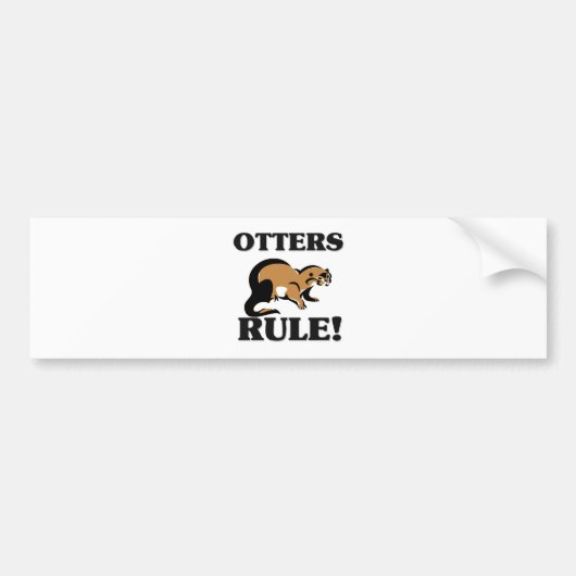 OTTERS-regel! Bumpersticker (Voorkant)