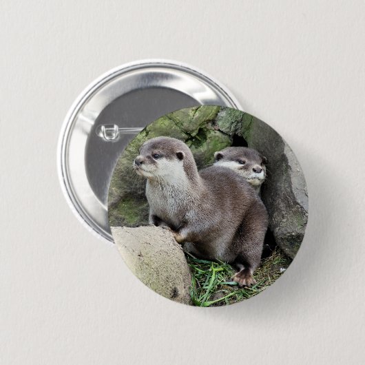 OTTERS RONDE BUTTON 5,7 CM (Voorkant /achterkant)