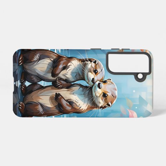 Otters Samsung Galaxy Hoesje (Achterkant horizontaal)
