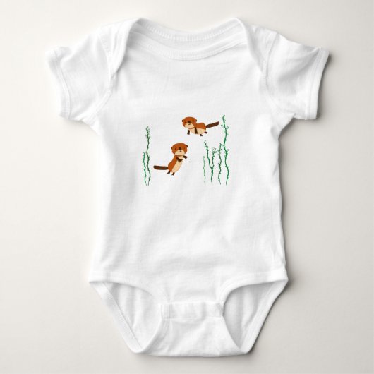 Otters Swimming Romper (Voorkant)