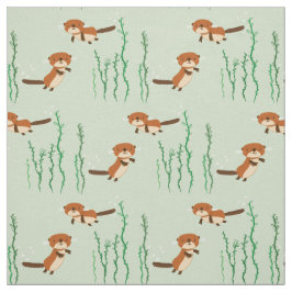 Otters Swimming Stof