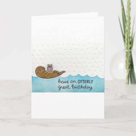 otterverjaardag kaart (Voorkant)