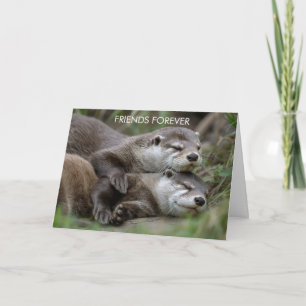 Ottervrienden voor altijd vriendschap kaart