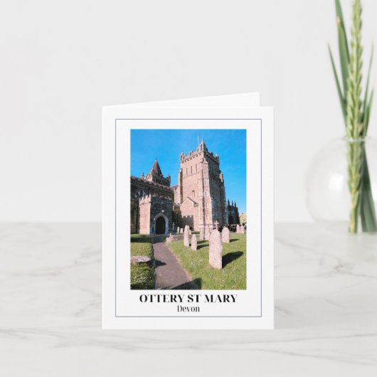 Ottery St Mary, Devon, Engeland Kaart (Voorkant)