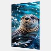 otterzwemmen acryl bord (Hoek)