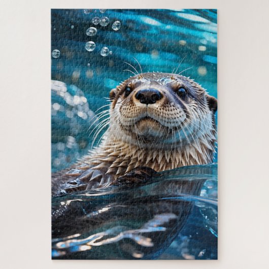 otterzwemmen legpuzzel (Verticaal)