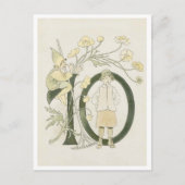 Ottilia Adelborg Bloemgetal - 10 Briefkaart (Voorkant)