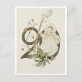  Ottilia Adelborg Bloemgetal - 20 Briefkaart (Voorkant)