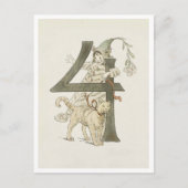 Ottilia Adelborg Bloemgetal - 4 Briefkaart (Voorkant)